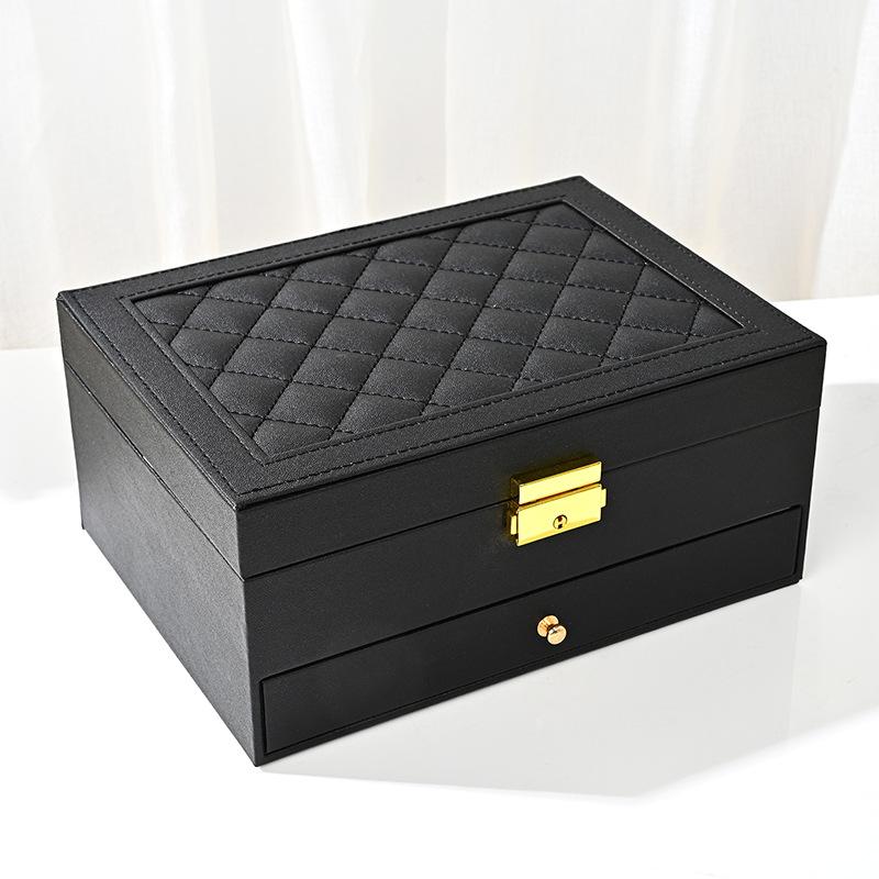 High Jewelry Jewelry Box Household Multi-layer Drawer Type Anti-oxidation Large Capacity Earrings Earrings Jewelry Storage Box