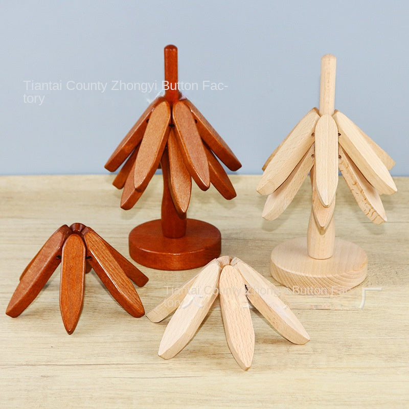 Wooden Creative One Tree Beech Decoration Heat Insulation Mat - copy