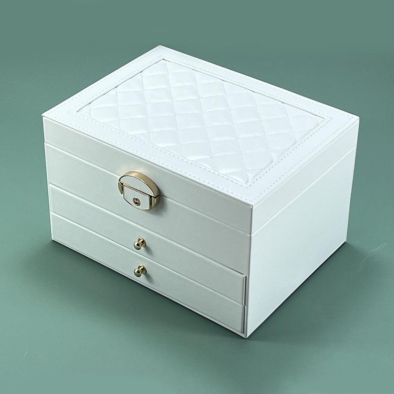 High Jewelry Jewelry Box Household Multi-layer Drawer Type Anti-oxidation Large Capacity Earrings Earrings Jewelry Storage Box