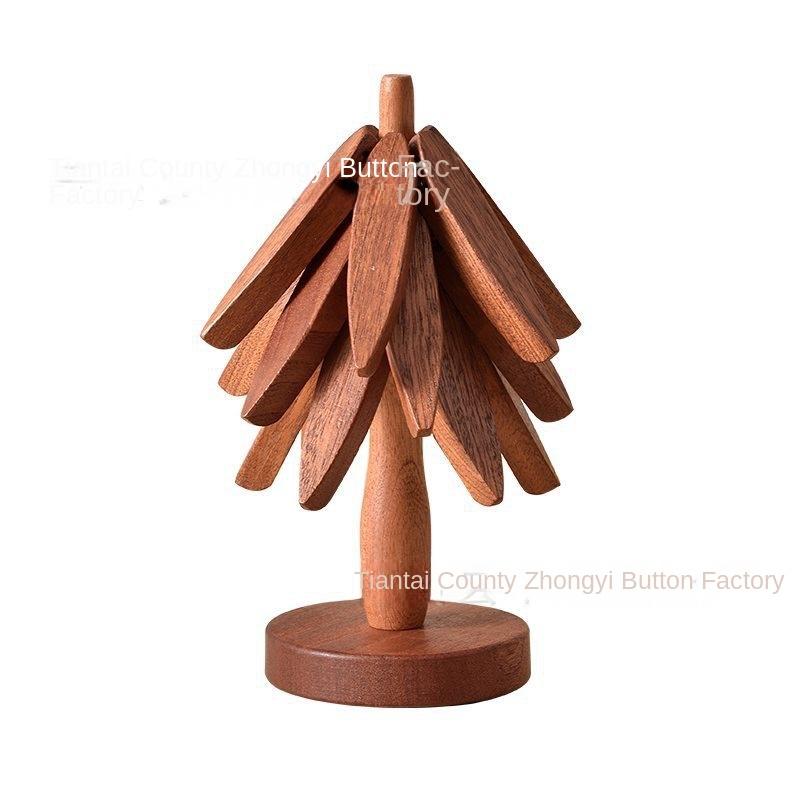 Wooden Creative One Tree Beech Decoration Heat Insulation Mat - copy
