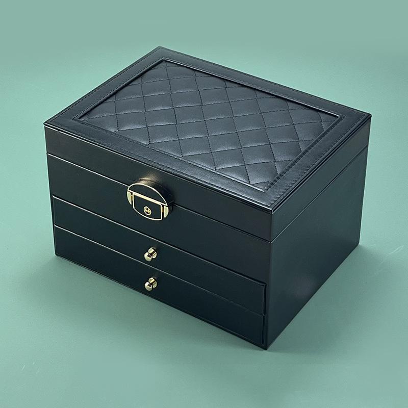 High Jewelry Jewelry Box Household Multi-layer Drawer Type Anti-oxidation Large Capacity Earrings Earrings Jewelry Storage Box