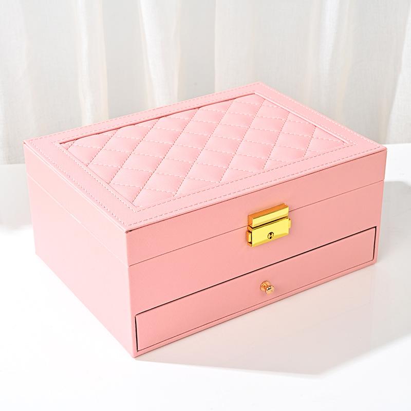 High Jewelry Jewelry Box Household Multi-layer Drawer Type Anti-oxidation Large Capacity Earrings Earrings Jewelry Storage Box