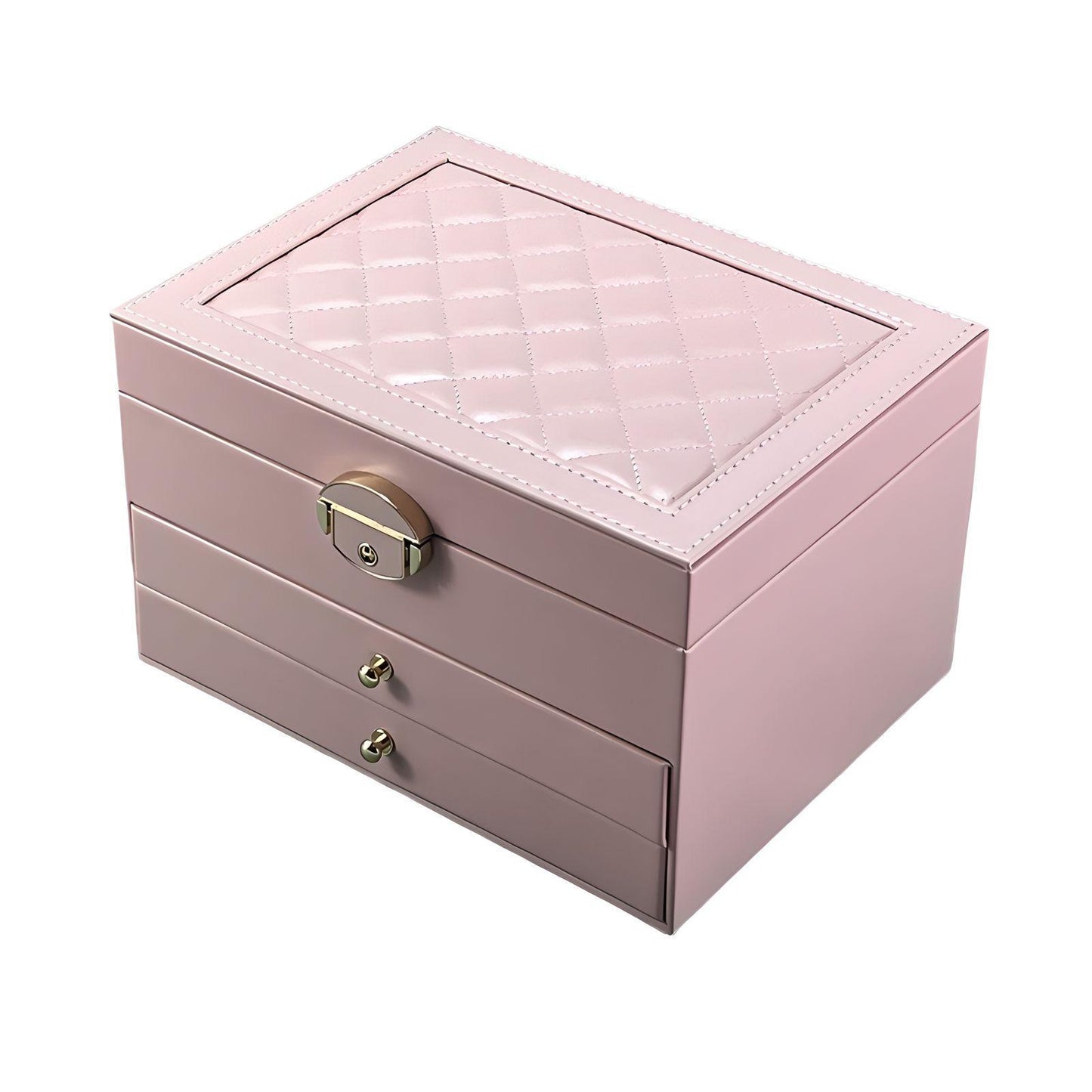 High Jewelry Jewelry Box Household Multi-layer Drawer Type Anti-oxidation Large Capacity Earrings Earrings Jewelry Storage Box