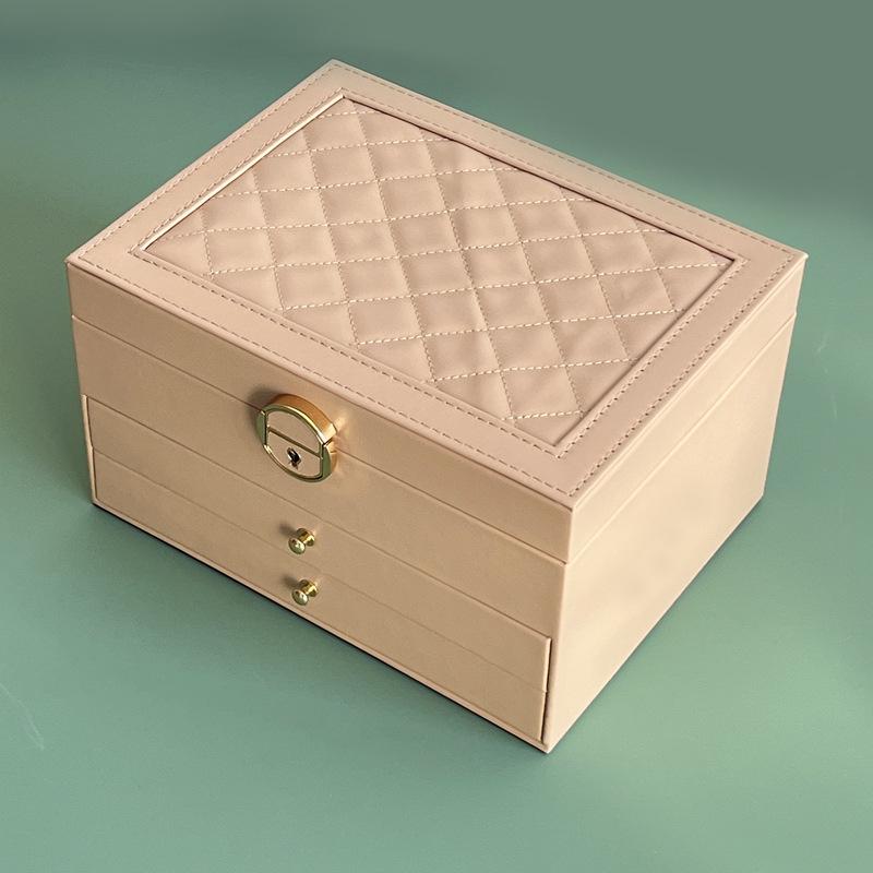 High Jewelry Jewelry Box Household Multi-layer Drawer Type Anti-oxidation Large Capacity Earrings Earrings Jewelry Storage Box