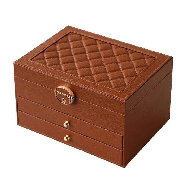 High Jewelry Jewelry Box Household Multi-layer Drawer Type Anti-oxidation Large Capacity Earrings Earrings Jewelry Storage Box