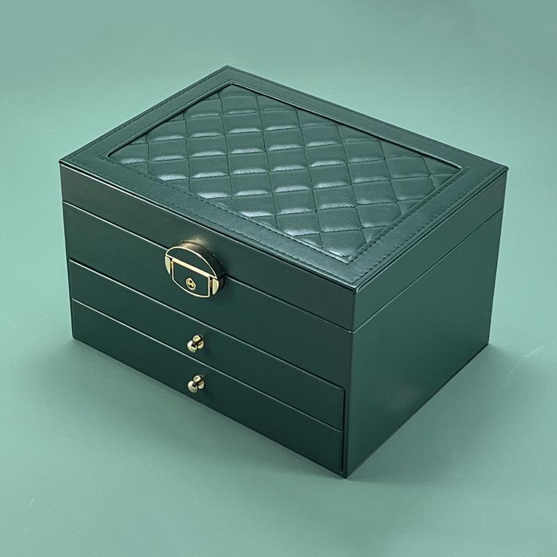 High Jewelry Jewelry Box Household Multi-layer Drawer Type Anti-oxidation Large Capacity Earrings Earrings Jewelry Storage Box